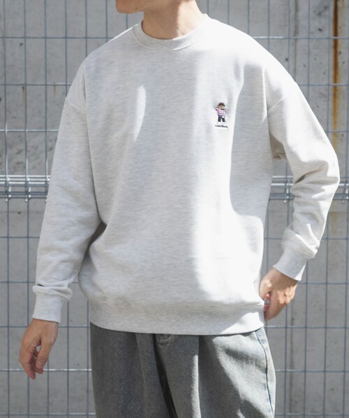ITEMS URBANRESEARCH（アイテムズ アーバンリサーチ）の「TeddyBear ワンポイント スウェット（スウェット・メンズ・OML/BGD/GRN/NVY・M/L）」の9枚目の写真