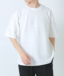 ITEMS URBANRESEARCH | シャドーパターンキリカエ半袖Tシャツ(Tシャツ/カットソー)