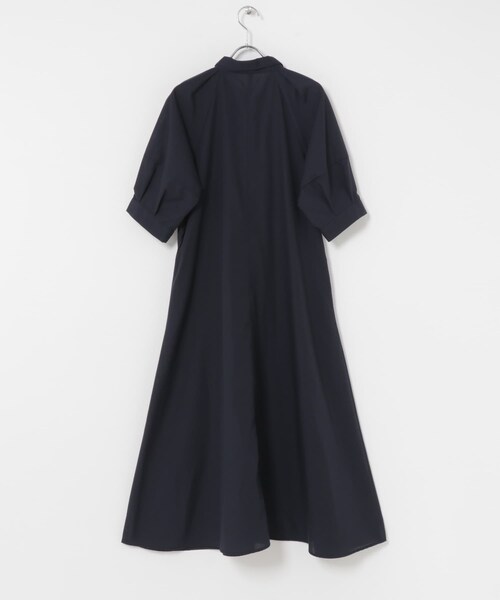 URBAN RESEARCH ROSSO（アーバンリサーチロッソ）の「『WEB限定』『UR TECH Smart Linen Touch』イージーリネンシャツワンピース（ワンピース・レディース・BRN STRIPE/NAVY・Free）」の6枚目の写真