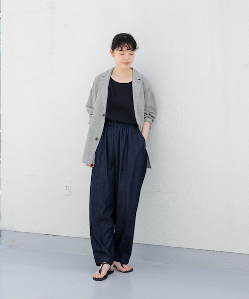 かぐれ（カグレ）の「フィブリルタフタタンクトップ（タンクトップ・レディース・BLACK/CAMEL・FREE）」の4枚目の写真