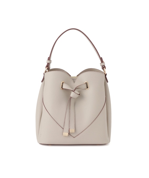 VIS（ビス）の「【累計3万点突破】【2WAY】ハートカットバッグ/追加（ショルダーバッグ・レディース・ブラック/キナリ/ピンク/ベージュ系/サックス/レッド/ピンク系/ブラウン系/ベージュ/ブルー系・F）」の5枚目の写真