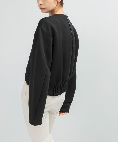 URBAN RESEARCH ROSSO（アーバンリサーチロッソ）の「ELENDEEK　TUCK HEM CROPPED CS（Tシャツ/カットソー・レディース・O.WHT/BLK/GRY・FREE）」の8枚目の写真