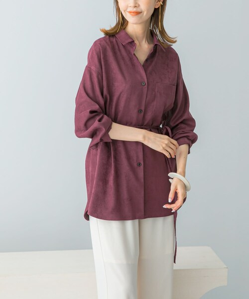 URBAN RESEARCH ROSSO（アーバンリサーチロッソ）の「ピーチタッチデザインシャツ（シャツ/ブラウス・レディース・WHITE/CH/LACQUER・FREE）」の15枚目の写真