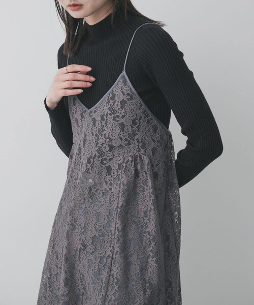 SENSE OF PLACE by URBAN RESEARCH(センスオブプレイスバイアーバンリサーチ)の「レースキャミチュニック(キャミソール・レディース・IVORY/GRAY/BLACK・One)」の16枚目の写真