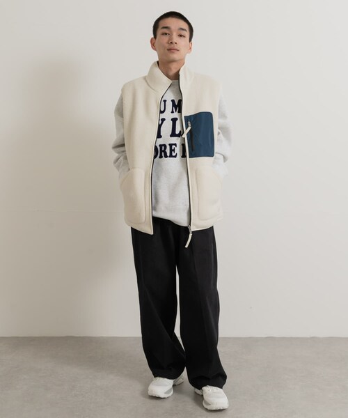 THE GOODLAND MARKET（ザグッドランドマーケット）の「AIGLE　シェルパフリース リバーシブルベスト T-KIT（ベスト・メンズ・DOVE/KRAFT/NOIR・M/L/XL）」の15枚目の写真