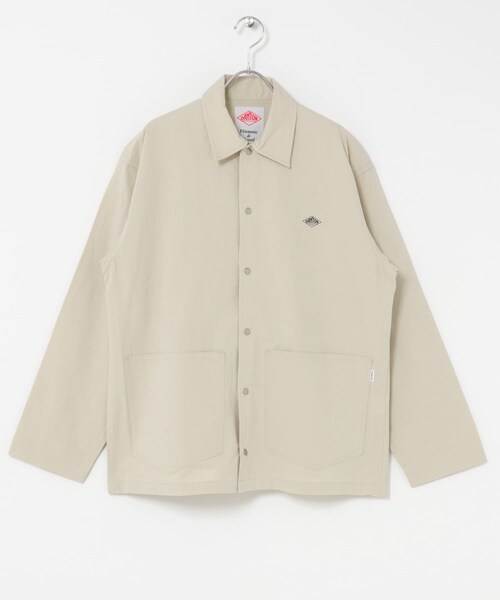 URBAN RESEARCH DOORS（アーバンリサーチドアーズ）の「DANTON　COVERALL SHIRTS（シャツ/ブラウス・メンズ・LT.BEIGE/CHARCOAL/YELLOW/NAVY・38/40/42）」の2枚目の写真