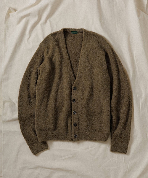 ADAM ET ROPE'（アダムエロペ）の「【WILD LIFE TAILOR】LOOP YARN CARDIGAN（カーディガン/ボレロ・メンズ・ブラック/オリーブ/ブルー系・L/M）」の3枚目の写真