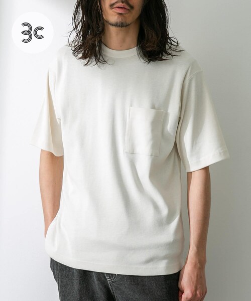 URBAN RESEARCH Sonny Label（アーバンリサーチサニーレーベル）の「UpDRIFT フライスショートスリーブTシャツ（Tシャツ/カットソー・メンズ・オフ/ブルー/イエロー/レッド・M/L）」の10枚目の写真