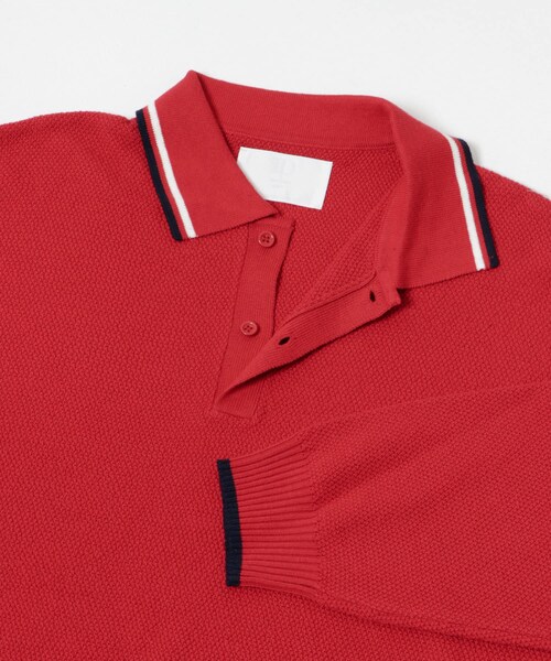 URBAN RESEARCH(アーバンリサーチ)の「URBAN RESEARCH iD カノコオーバーニットポロ ロングスリーブ(ポロシャツ・メンズ・BEIGE/BLACK/RED/MINT・M/L)」の19枚目の写真
