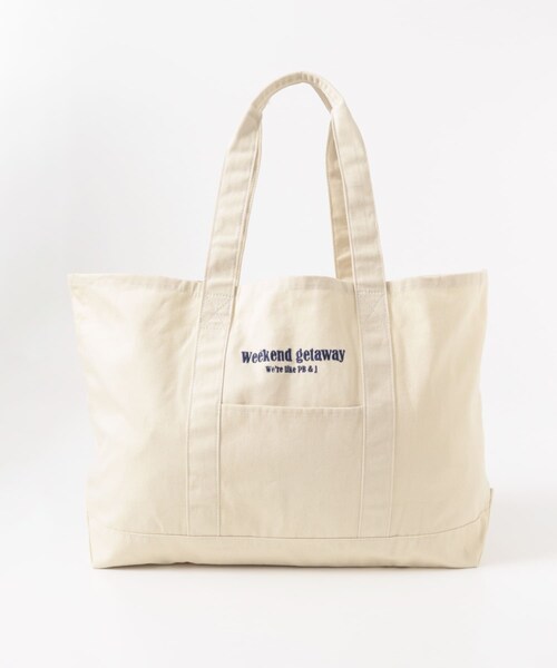 URBAN RESEARCH Sonny Label（アーバンリサーチサニーレーベル）の「WEEKEND GETAWAY TOTEBAG（トートバッグ・レディース・オフ/レッドブラウン/ネイビー・One）」の8枚目の写真