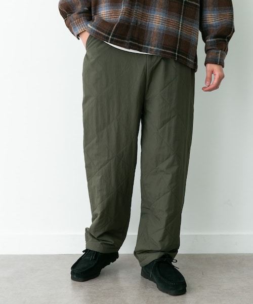 URBAN RESEARCH Sonny Label（アーバンリサーチサニーレーベル）の「キルティング中綿イージーパンツ（その他パンツ・メンズ・ブラック/カーキ・M/L）」の2枚目の写真