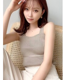 RESEXXY | バッククロスニットタンク(タンクトップ)