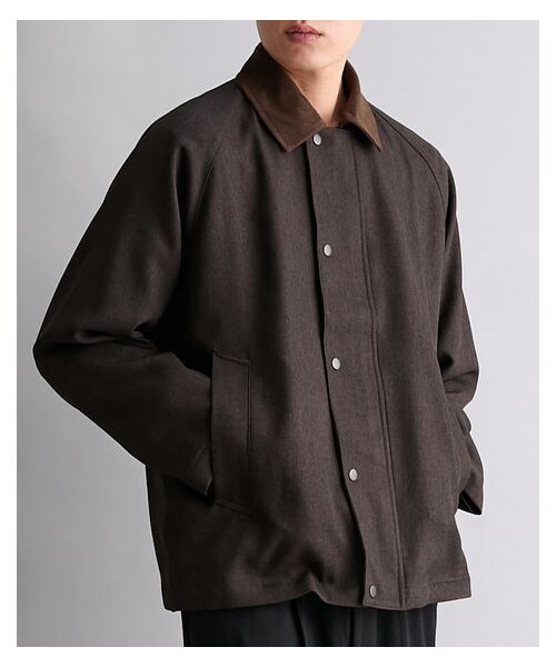 nissen（ニッセン）の「ウールライクハンティングジャケット（ジャケット/アウター・メンズ・ブラウン/ネイビー・M/L/LL）」の3枚目の写真