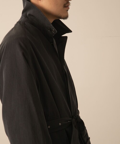 URBAN RESEARCH(アーバンリサーチ)の「A PRESSE Lining Silk Coat(ステンカラーコート・メンズ・NAVY・2/3)」の5枚目の写真