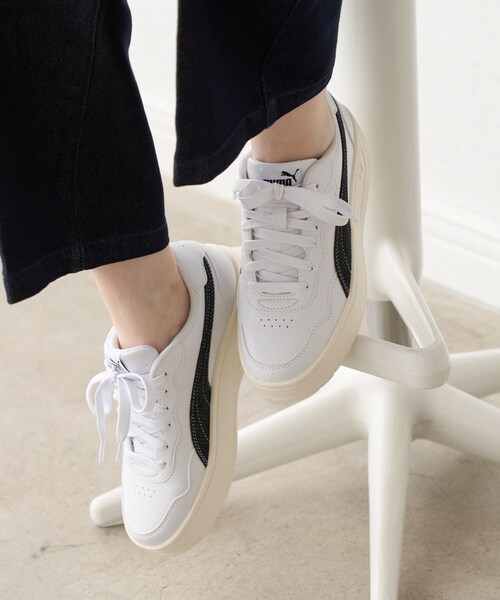 ROPE' PICNIC(ロペピクニック)の「【一部店舗限定】【PUMA/プーマ】COURT LALLY SKYE DENIM 2(スニーカー・レディース・ホワイト・23.0/24.0/25.0)」の18枚目の写真
