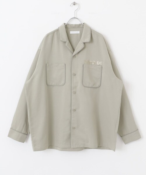 SENSE OF PLACE by URBAN RESEARCH(センスオブプレイスバイアーバンリサーチ)の「『別注』OATSIDE×SENSE OF PLACE オープンカラーシャツ(シャツ/ブラウス・メンズ・BLUE/BLACK/GRAY・M/L)」の16枚目の写真