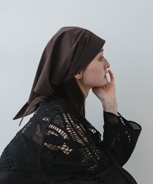 SENSE OF PLACE by URBAN RESEARCH（センスオブプレイスバイアーバンリサーチ）の「撥水シシュウスカーフ（バンダナ/スカーフ・レディース・BLACK/BROWN/Y.BEIGE・One）」の7枚目の写真