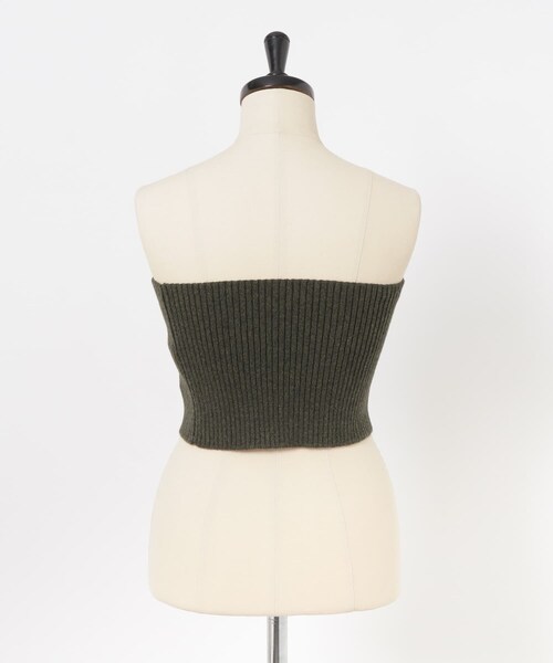 THE GOODLAND MARKET（ザグッドランドマーケット）の「ザ グッドランド マーケット　KNIT BUSTIER（その他トップス・レディース・GRAY/MOSS GREEN・one）」の14枚目の写真