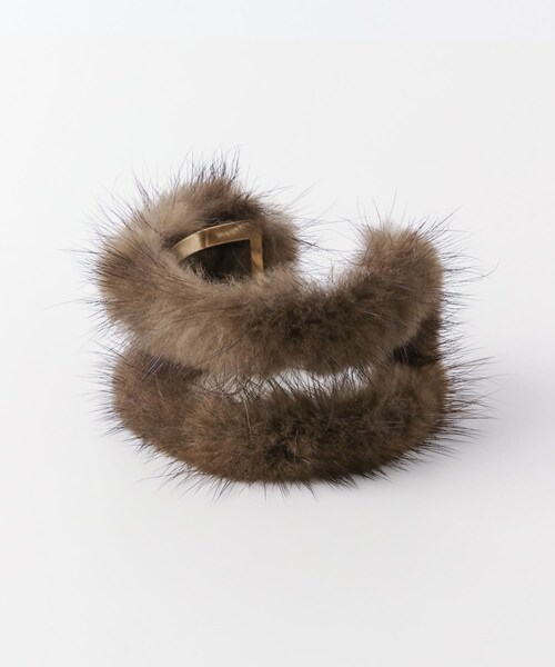 RODE SKO（ロデスコ）の「ダブルファーバングル∴（ブレスレット・レディース・WINE/BROWN/GREEN・FREE）」の7枚目の写真