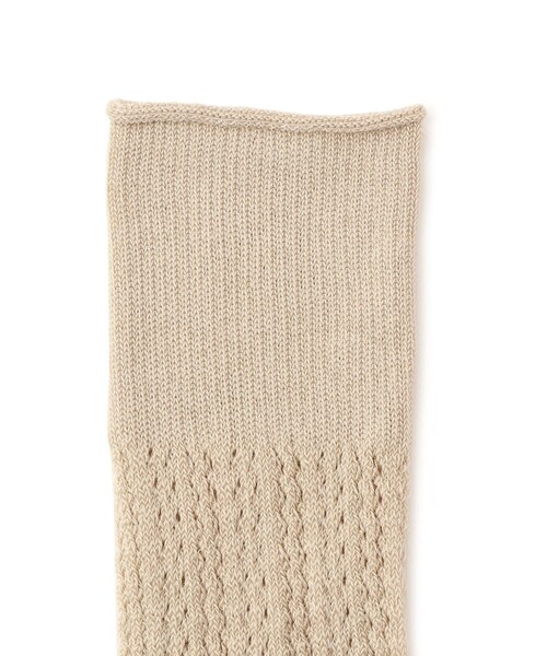 ADAM ET ROPE'（アダムエロペ）の「【CONLEAD（コンリード）】Lace Long（ソックス/靴下・レディース・ブラック/ホワイト/ベージュ系・F）」の6枚目の写真