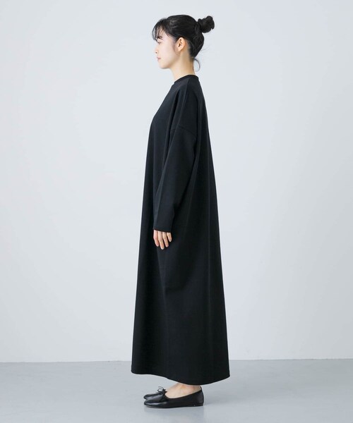 かぐれ（カグレ）の「『2サイズ展開』コットンポンチワイドワンピース（ワンピース・レディース・BLACK/NAVY・0/1）」の13枚目の写真