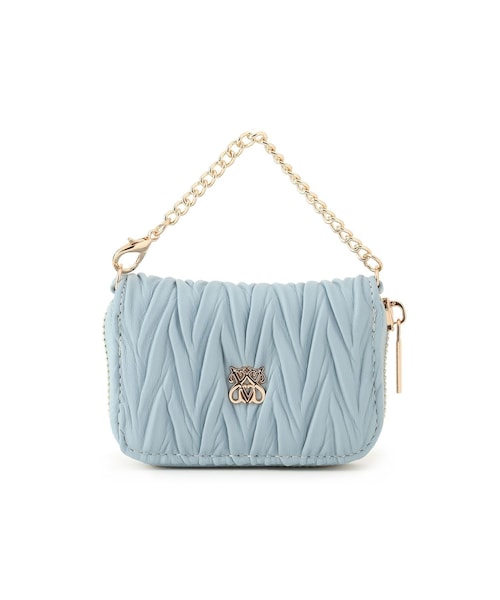 VIS（ビス）の「プリーツ加工ポーチチャーム（チャーム・レディース・ブラック/キナリ/サックス・F）」の17枚目の写真