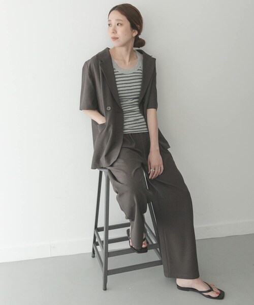 URBAN RESEARCH Sonny Label（アーバンリサーチサニーレーベル）の「Miller　パネルリブアスレチックタンクトップ（タンクトップ・レディース・30BLU-W2/31WHT-GN/50BLK-W3/52GRY-BB・One）」の13枚目の写真