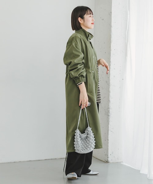 ITEMS URBANRESEARCH（アイテムズ アーバンリサーチ）の「モッズコート（モッズコート・レディース・KHK/BLK・FREE）」の19枚目の写真