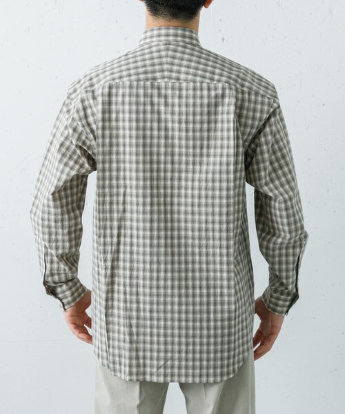 URBAN RESEARCH(アーバンリサーチ)の「FUJI COTTON CHECK SHIRTS(シャツ/ブラウス・メンズ・GRAY/BROWN・4/5)」の4枚目の写真