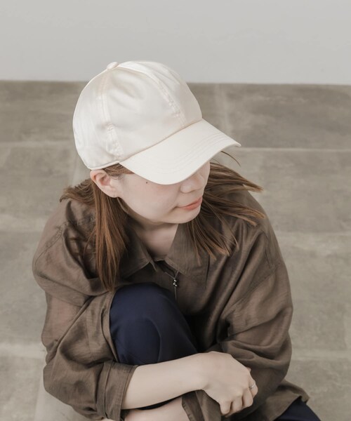 SMELLY（スメリー）の「サテンキャップ（キャップ・レディース・CGY/BEG・-）」の9枚目の写真