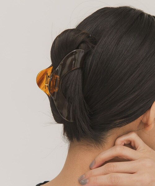 KBF（ケイビーエフ）の「ラウンドバンスクリップ（バレッタ/ヘアクリップ・レディース・GREEN/BROWN・One）」の8枚目の写真