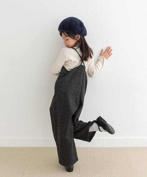 URBAN RESEARCH DOORS(アーバンリサーチドアーズ)の「『親子リンク』ネップツイードサロペット(KIDS)(ワンピース・キッズ・L.BEIGE/CHARCOAL・120/135)」の8枚目の写真