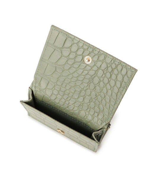 ROPE' PICNIC（ロペピクニック）の「型押しレザーライク三つ折りウォレット（財布・レディース・ブラック/ベージュ/グリーン系・F）」の15枚目の写真