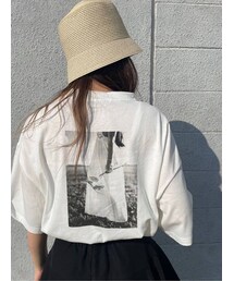 dazzlin | フォトメッセージオーバーTシャツ(Tシャツ/カットソー)