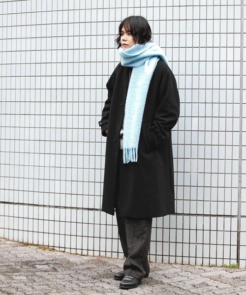 URBAN RESEARCH DOORS(アーバンリサーチドアーズ)の「ボリュームマフラー(マフラー・メンズ・CHARCOAL/L.BLUE・-)」の15枚目の写真