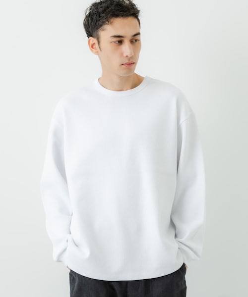 URBAN RESEARCH（アーバンリサーチ）の「度詰めワッフルロングスリーブ（Tシャツ/カットソー・メンズ・WHITE/OATMEAL/GRAY H/BLACK・S/M/L/XL）」の10枚目の写真