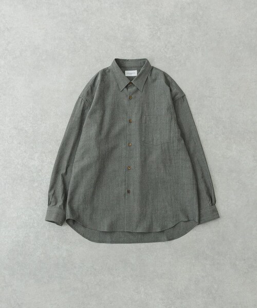 URBAN RESEARCH（アーバンリサーチ）の「new basic　ALBATROSS WOOL SHIRTS（シャツ/ブラウス・メンズ・GRAY/BROWN・M/L/XL）」の11枚目の写真