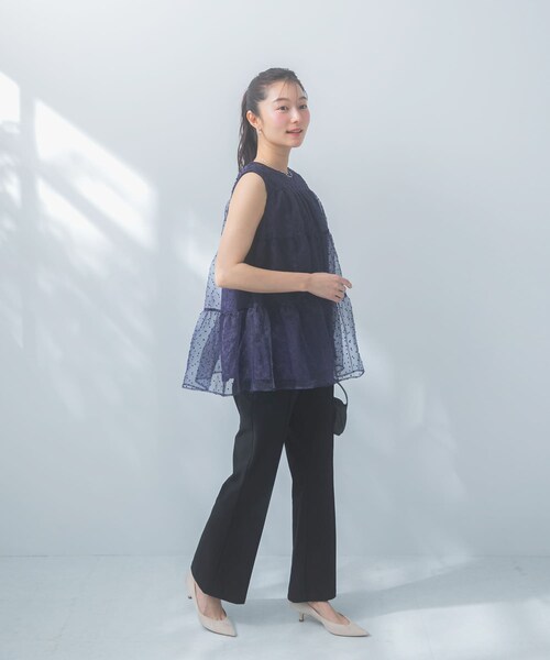 URBAN RESEARCH ROSSO（アーバンリサーチロッソ）の「シアードットティアードブラウス（シャツ/ブラウス・レディース・NAVY/WHITE・Free）」の20枚目の写真