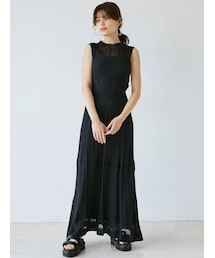 LAGUNAMOON | レイヤードデザインニットワンピース(ワンピース)