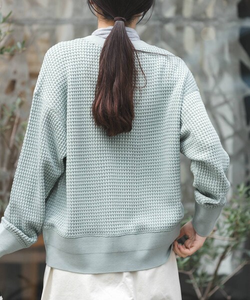 URBAN RESEARCH DOORS(アーバンリサーチドアーズ)の「FORK&SPOON ワッフルカーディガン(カーディガン/ボレロ・レディース・NAVY/BEIGE/MINT・1)」の16枚目の写真