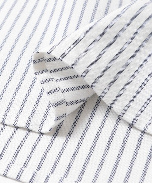 URBAN RESEARCH Sonny Label（アーバンリサーチサニーレーベル）の「抗菌オックスボタンダウンオーバーシャツ（シャツ/ブラウス・メンズ・オフ/サックス/オフストライプ・M/L/XL）」の16枚目の写真