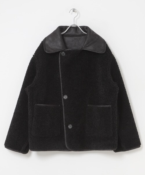 URBAN RESEARCH Sonny Label（アーバンリサーチサニーレーベル）の「リバーシブルフェイクムートンボアコート（ムートンコート・レディース・ブラック/ブラウン・Free）」の12枚目の写真