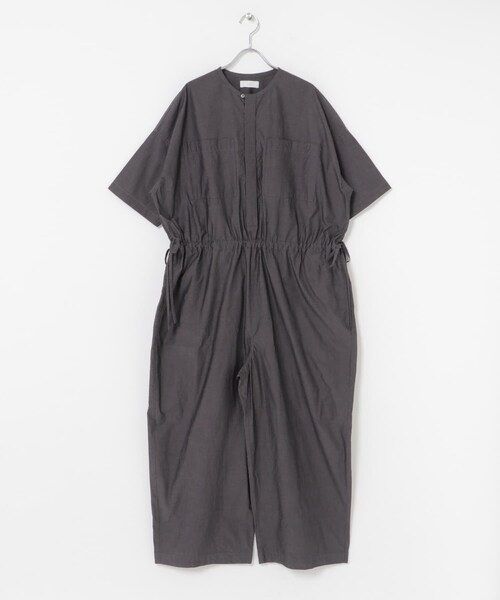 かぐれ（カグレ）の「『2サイズ展開』ワイドオールインワン（つなぎ/オールインワン・レディース・SANDBEIGE/CHARCOAL・0/1）」の11枚目の写真