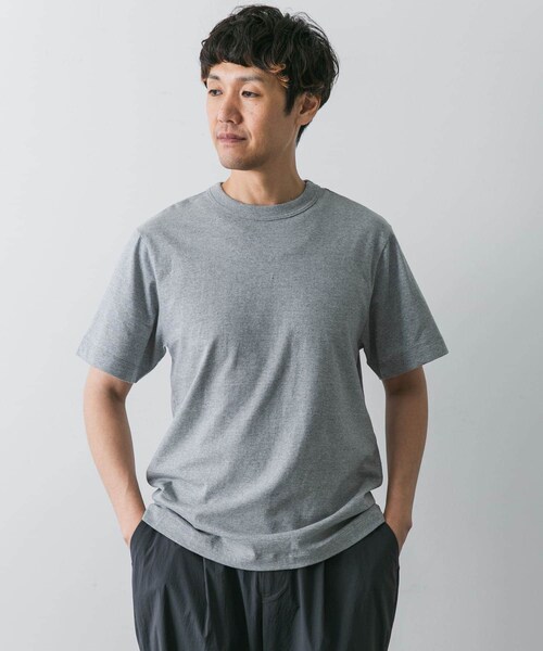 URBAN RESEARCH DOORS（アーバンリサーチドアーズ）の「『3サイズ展開』commpost　リサイクルコットンショートスリーブTシャツ（Tシャツ/カットソー・メンズ・OFF/PINK BEIGE/GRAY・4/5/6）」の15枚目の写真