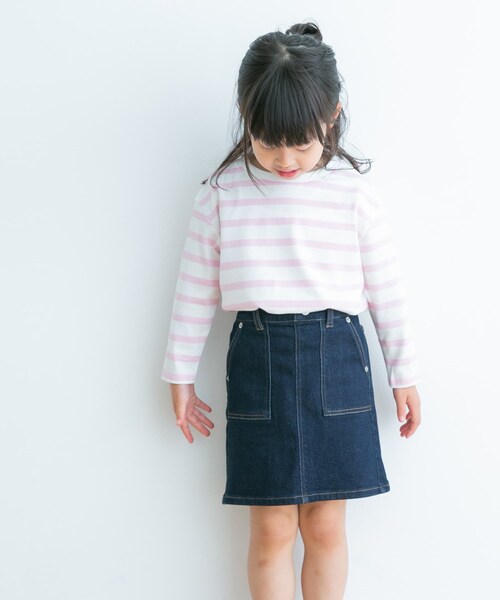URBAN RESEARCH DOORS(アーバンリサーチドアーズ)の「『親子リンク』ボーダーワイドプルオーバー(KIDS)(その他トップス・キッズ・NVY/PINK/BLUE・105/120/135/150)」の9枚目の写真