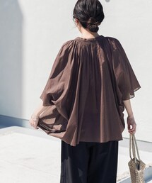URBAN RESEARCH DOORS（アーバンリサーチドアーズ）の「コットンボイルロールアップスリーブブラウス（シャツ/ブラウス）」