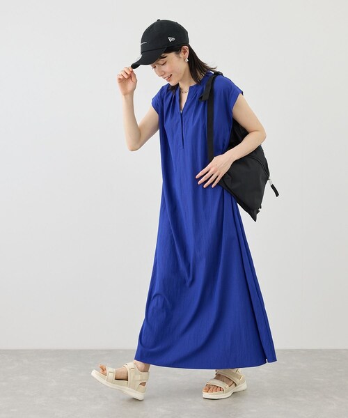 ROPE' PICNIC(ロペピクニック)の「リラックスワンピース(ワンピース・レディース・ブラック/ダークブラウン/ブルー/ワイン・F)」の20枚目の写真