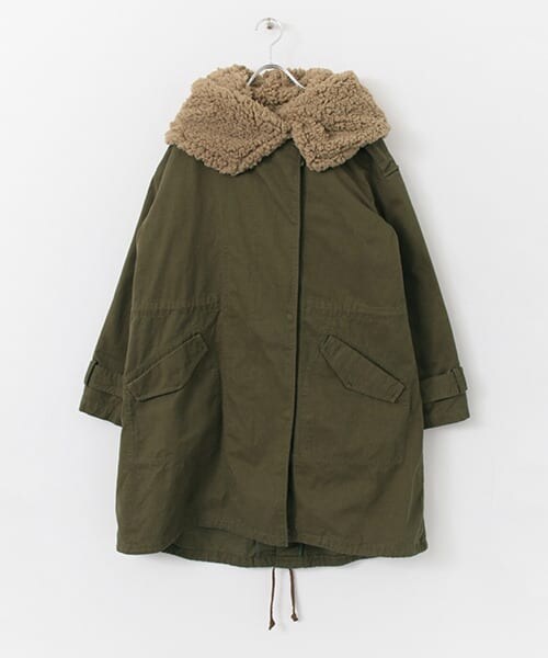 KBF（ケイビーエフ）の「WEB限定 2WAYモッズコート（モッズコート・レディース・CHARCOAL/KHAKI/NAVY・one）」の2枚目の写真