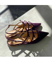 Mode et Jacomo | モード エ ジャコモ MODE ET JACOMO リボンフラットバックベルトパンプス (パンプス)