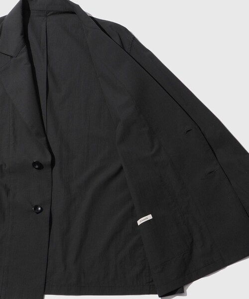 ADAM ET ROPE'(アダムエロペ)の「【Pelemele/ペールメール】COVERALL JACKET COTTON BOIL(テーラードジャケット・メンズ・スミクロ/ベージュ・L/M/S)」の12枚目の写真